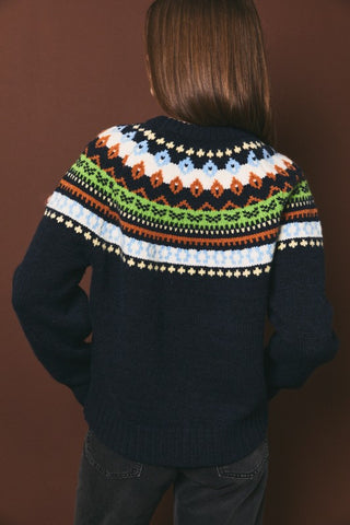 Navy Fair Isle Sweater