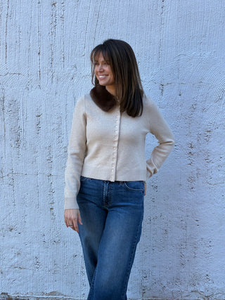 The Fireside Fur Collar Cardigan