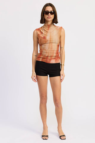 Desert Sunset Mesh Top