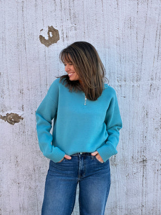 Half Zip Classic Sweater