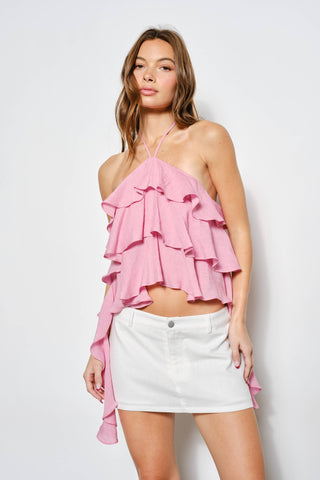 Bori Frill Halter Top