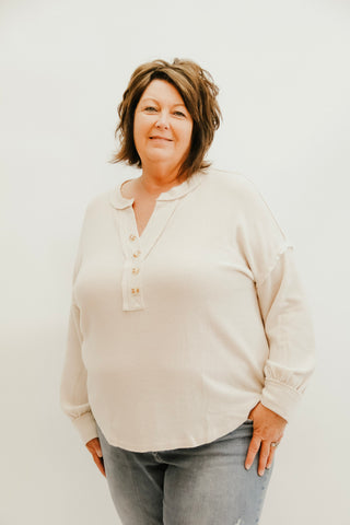 Sandstone Ease Henley Top