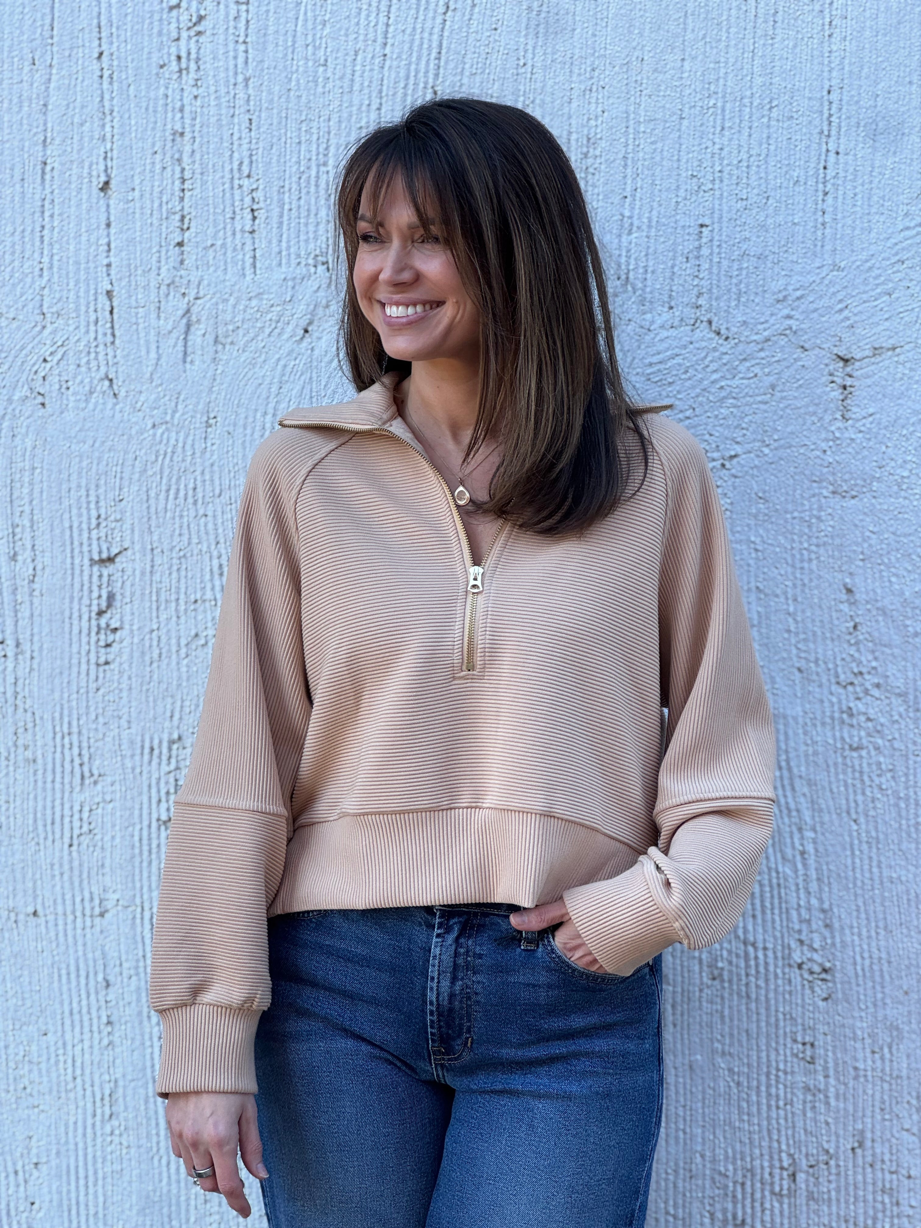 Aimee Zip Up Sweater