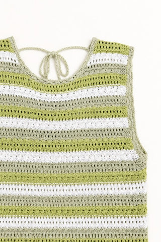 The Sage Escape Crochet Mini Dress