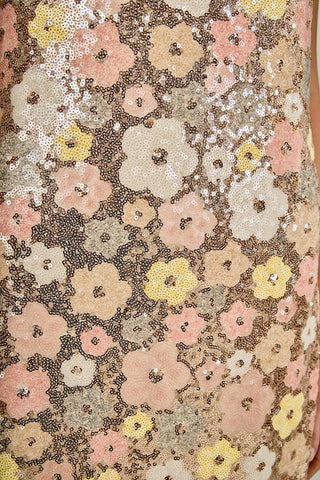 The Champagne Garden Sequin Midi