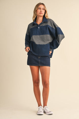 Denim & Charcoal Rugby