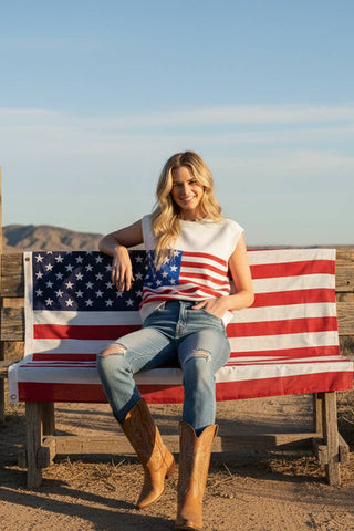 All-American Knit Sweater Vest