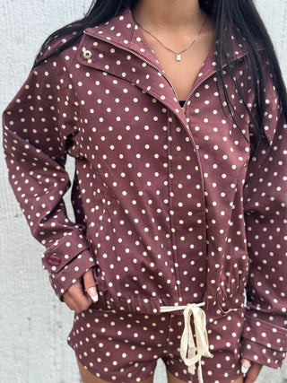 Berry Dot Windbreaker