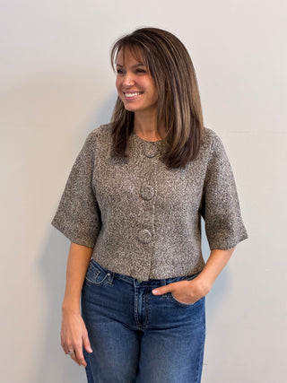 Brooki Button Cardigan