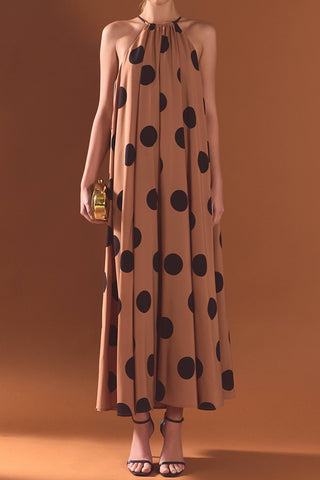 The Amélie Dot Halter Maxi