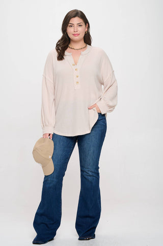 Sandstone Ease Henley Top