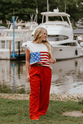 All-American Knit Sweater Vest