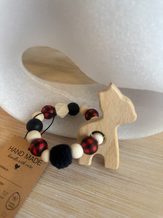 Handmade Silicone & Wood Teething Rings