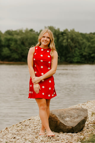 American Pie Polka Dot Mini Dress