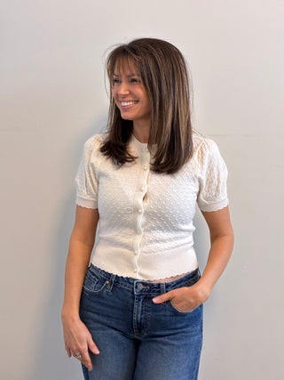 Janelle Textured Knit Cardigan