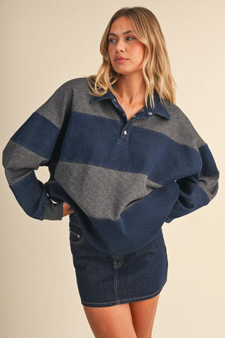Denim & Charcoal Rugby