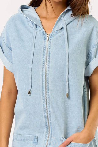 Weekend Getaway Denim Romper