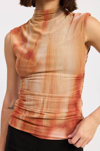 Desert Sunset Mesh Top