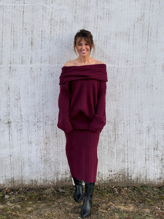 Ruby Ribbed Maxi Skirt