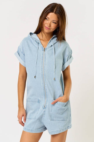 Weekend Getaway Denim Romper