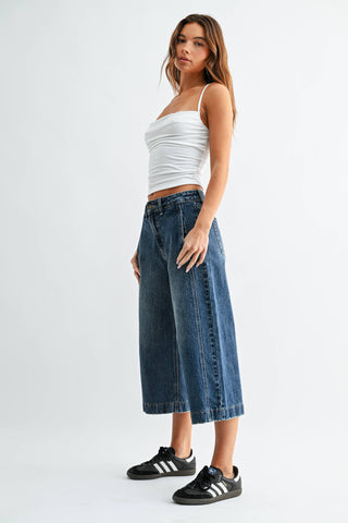 The Side Seam Wide Capri