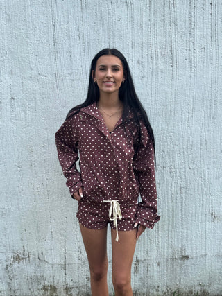 Berry Dot Windbreaker
