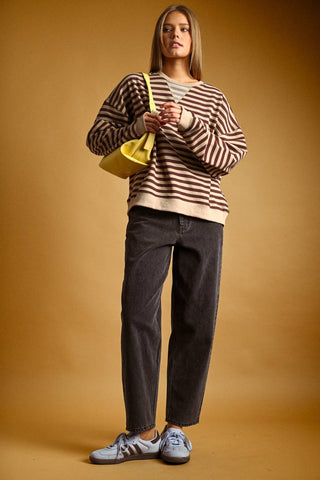 Cinnamon Stripe Sweater