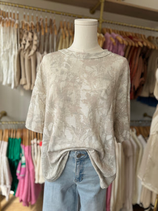 Camo Girl Ribbed Loose Tee