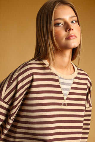 Cinnamon Stripe Sweater