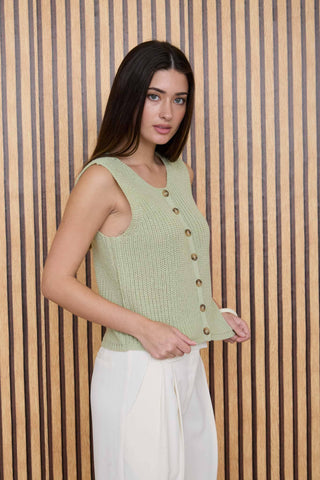 The Hampton Knit Button Vest