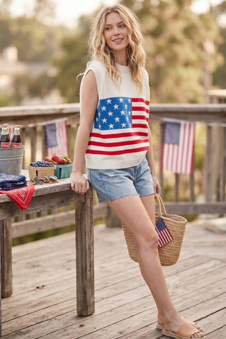 All-American Knit Sweater Vest