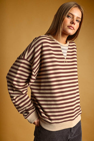 Cinnamon Stripe Sweater