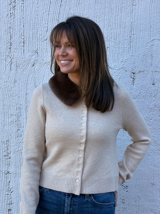 The Fireside Fur Collar Cardigan