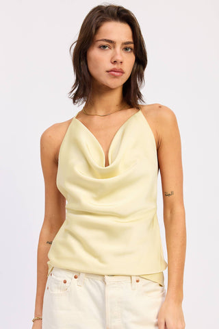 Butter Silk Open Back Top