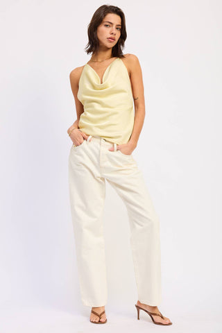 Butter Silk Open Back Top