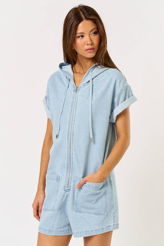 Weekend Getaway Denim Romper