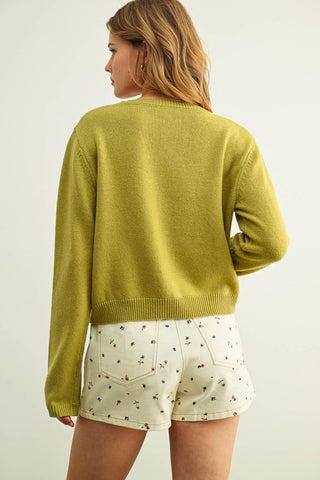 Pistachio Harvest Cardigan