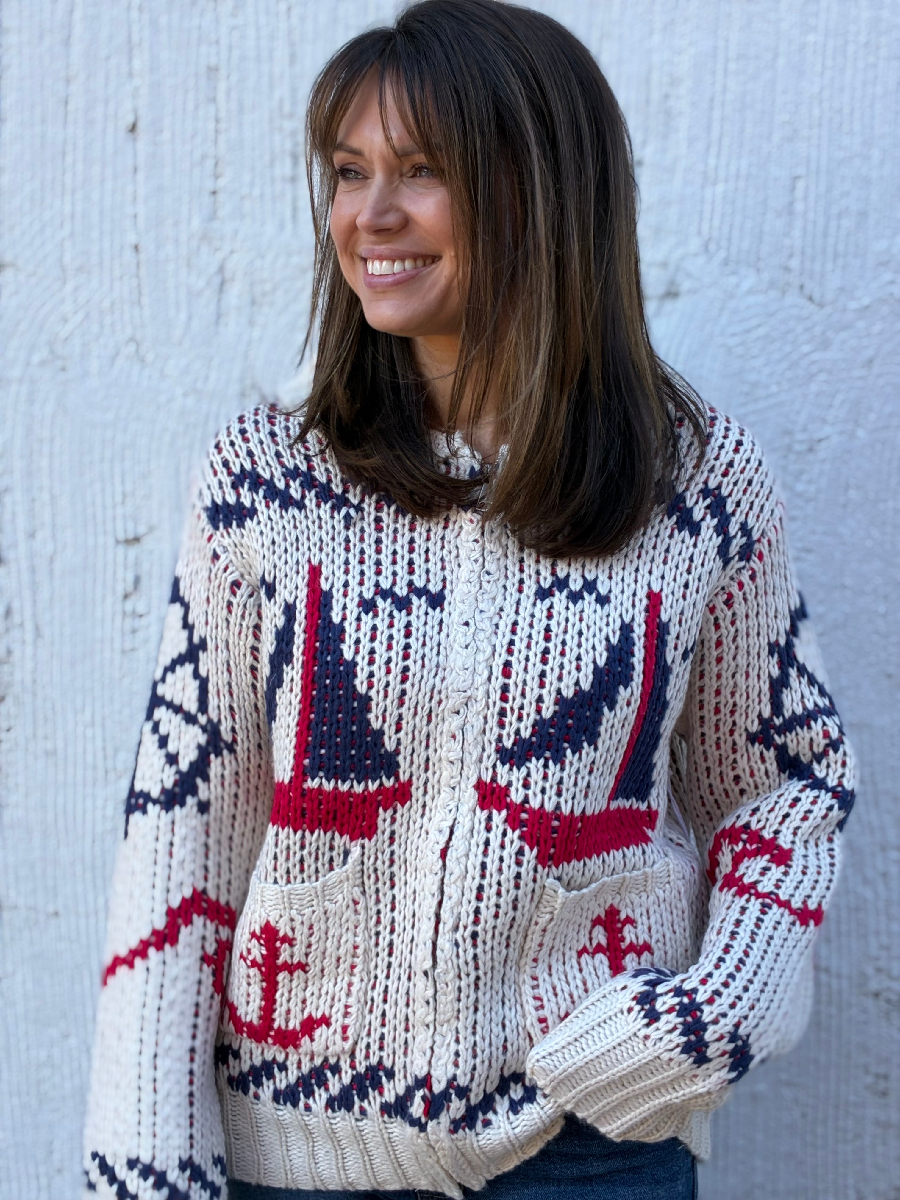 The Anchors Away Zip Cardigan