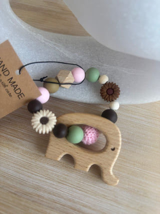 Handmade Silicone & Wood Teething Rings