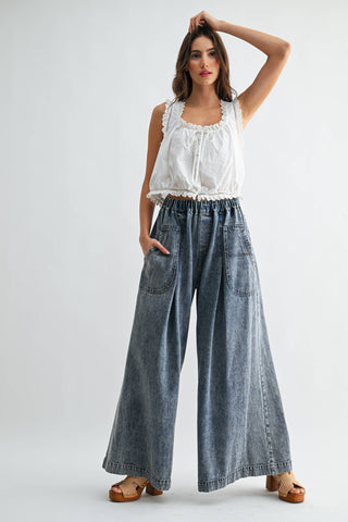 The Savannah Eyelet Tie Top