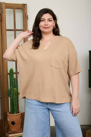 Desert Sand Relaxed Rib Tee