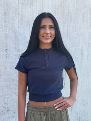 Harvest Button Top