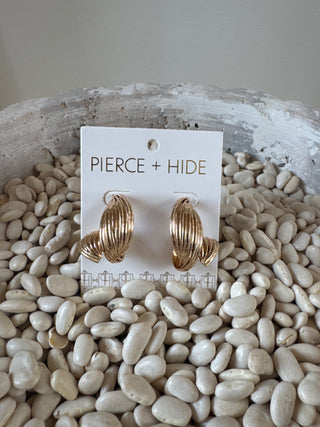 Textured Twisted Shell Earrings