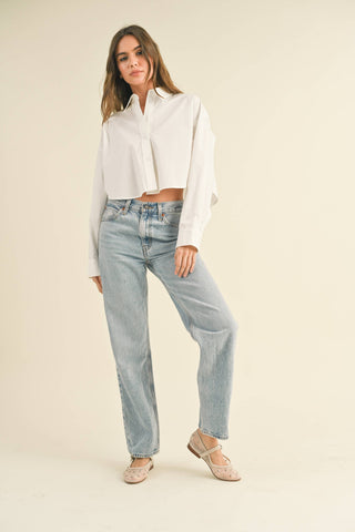 The Modern Muse Cropped Shirt