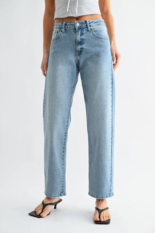 The Harper Bowed Straight Jeans