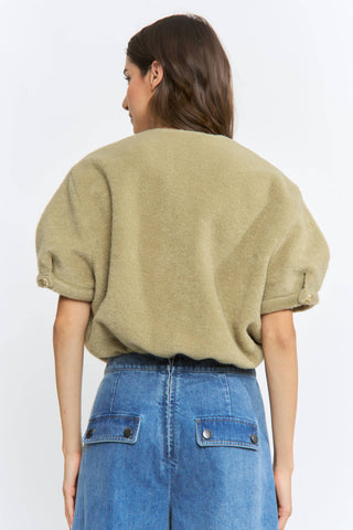 Olive Heirloom Cardigan