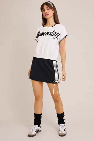 Varsity Bow Skirt