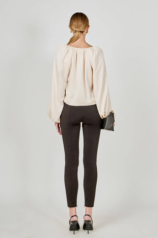 The Cream Puff Twist Top