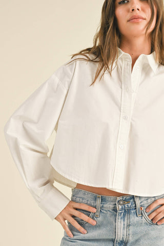 The Modern Muse Cropped Shirt