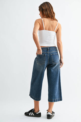The Side Seam Wide Capri